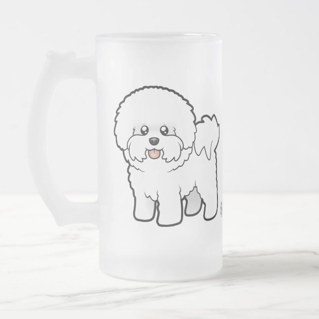 Chope Givrée Bande dessinée Bichon Frise (Gauche)