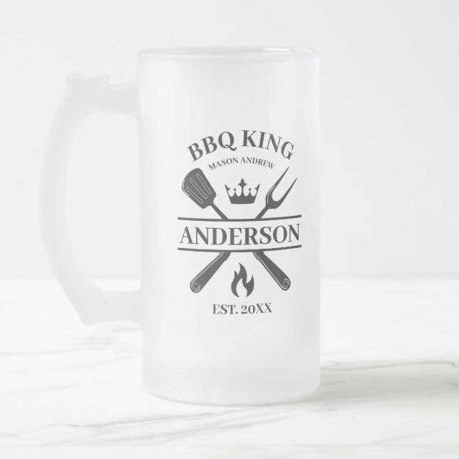 Chope Givrée Barbecue BBQ King Personnalisé (Gauche)