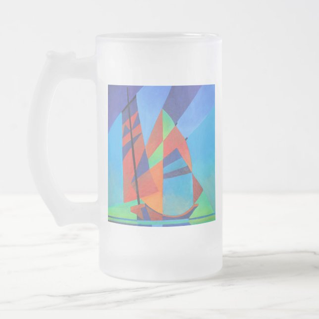 Chope Givrée Bateau Abstrait Art Junk contre Deep Blue Sky (Gauche)