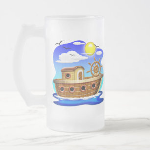 Chope Givrée Bateau de pêche dessin animé