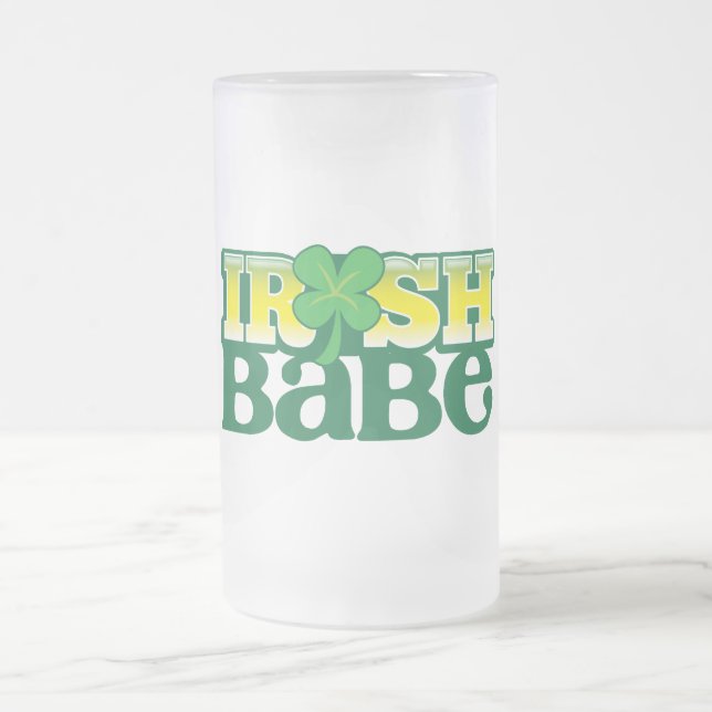 Chope Givrée BÉBÉ IRLANDAIS ! mignon avec un shamrock (Centre)