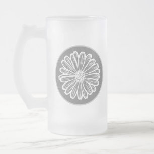 Chope Givrée Belle Fleur de marguerite, Illustration de demi-te