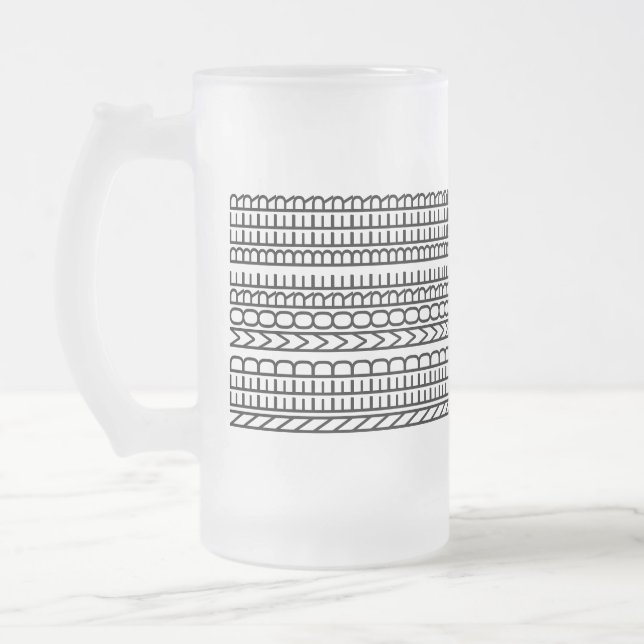 Chope Givrée Besoin de plus Bière répétée Funny Line Motifs d'a (Gauche)