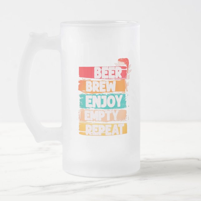 Chope Givrée Bière Brasserie Apprécier Vide Répéter (Gauche)