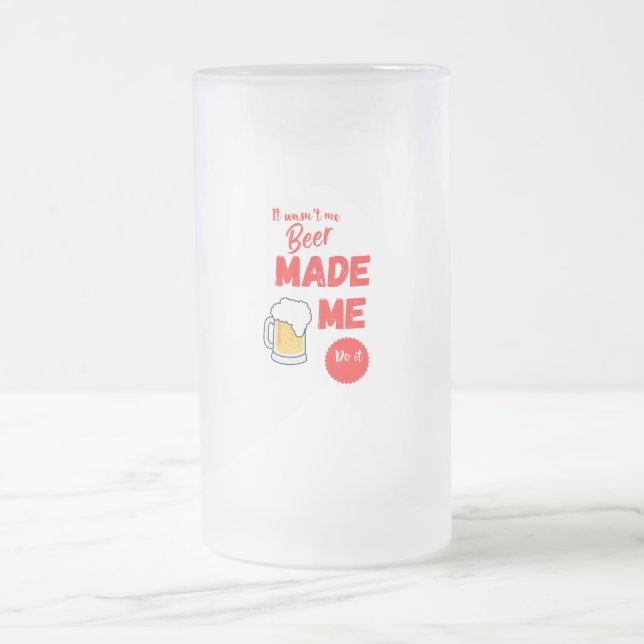 Chope Givrée Bière de Fête des pères drôle hors service (Centre)