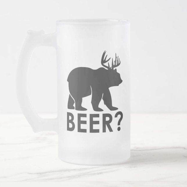 Chope Givrée Biére d'ours drôle de cerf (Gauche)