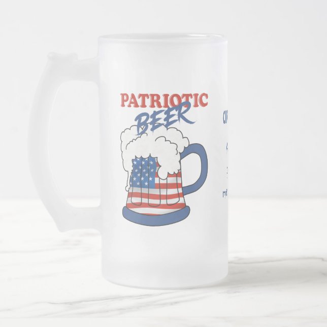 Chope Givrée Bière patriotique (Gauche)