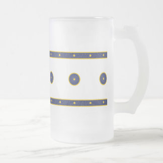 Chope Givrée Bleu foncé avec étoiles d'or