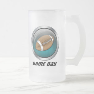 Chope Givrée Bleu : Le football : Bière givrée Stein