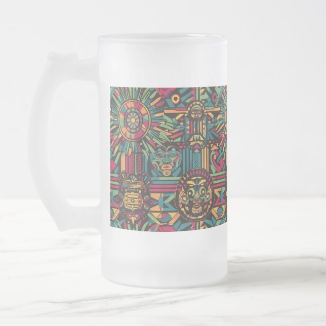 Chope Givrée Bleu réfrigéré "Paradigération ancestrale" Verre d (Gauche)
