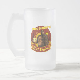 Chope Givrée Bonjour Soleil Bigfoot Café Humour Art