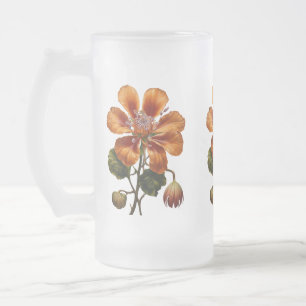 Chope Givrée Boue en verre dépoli en floraison - 16 oz