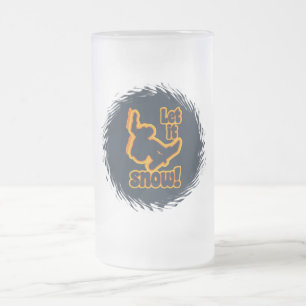 Chope Givrée Bouteille de snowboard - choisir style & couleur