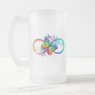 Chope Givrée Bright infinity with rainbow butterfly
