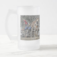 Bronco Stein givré par cavalier