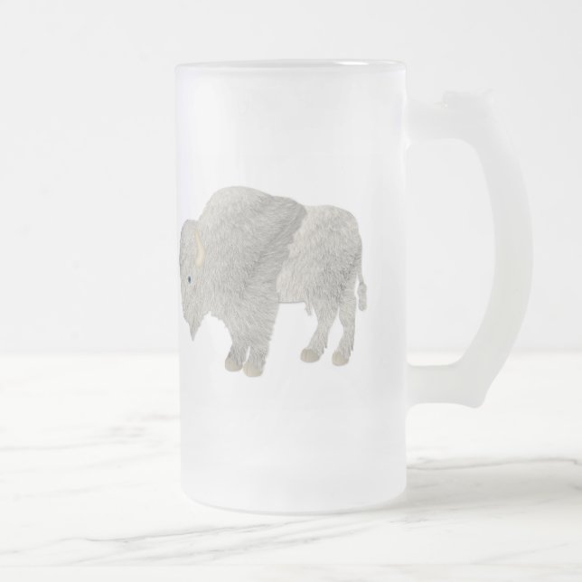 Chope Givrée Buffalo blanc Drinkware (Droit)