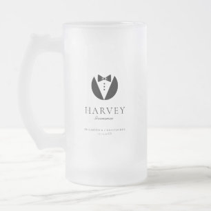 Chope Givrée Cadeau de garçon d'honneur Cravate simple minimale