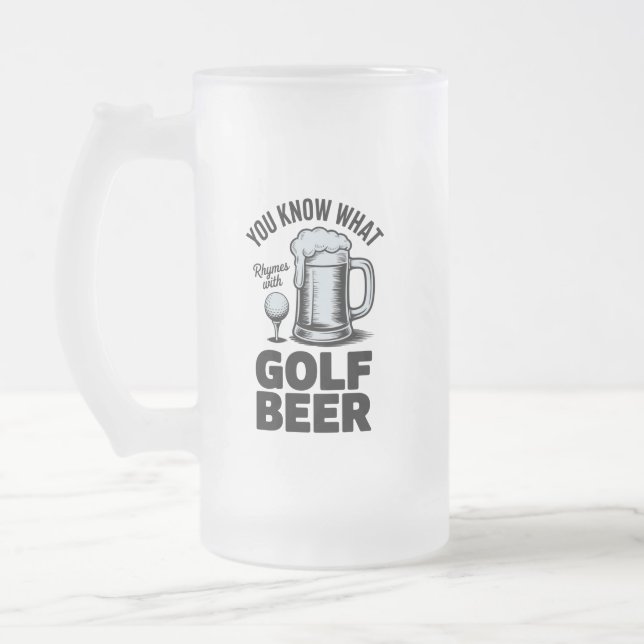 Chope Givrée Cadeau de golfeur de bière drôle de golf humour de (Gauche)