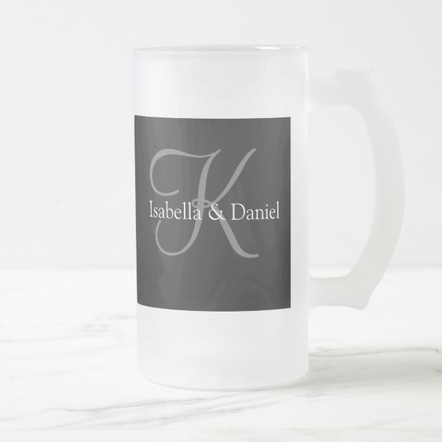 Chope Givrée Cadeaux de mariage Monogrammes de musique (Droit)