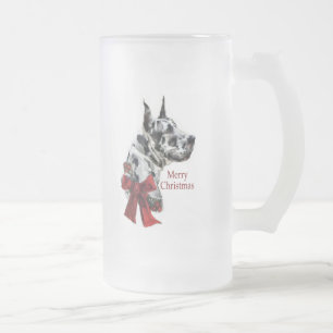Chope Givrée Cadeaux de Noël Arlequin Great Dane