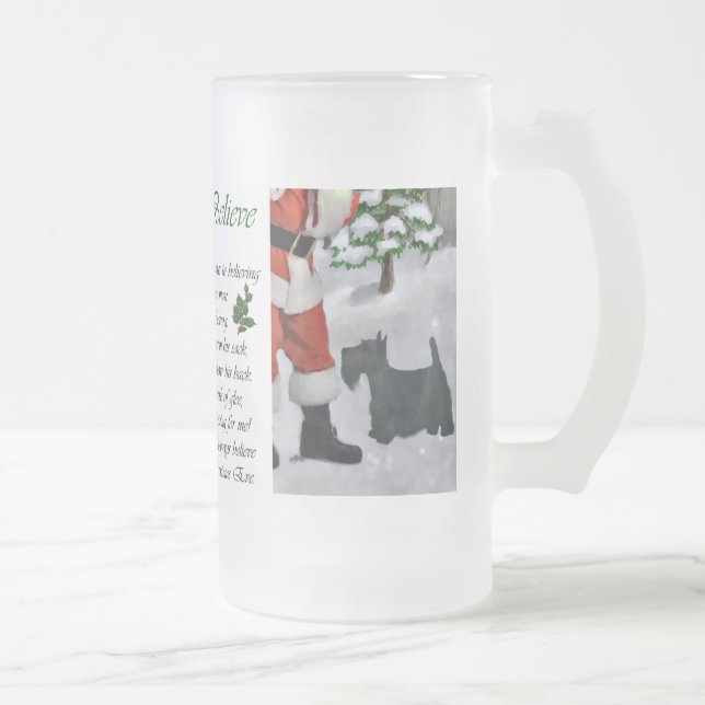 Chope Givrée Cadeaux de Noël écossais Terrier (Droit)