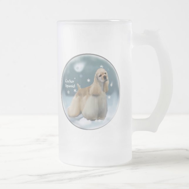 Chope Givrée Cadeaux de Noël pour Cocker Spaniel (Droit)