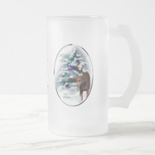 Chope Givrée Cadeaux de Noël Retriever à revêtement curé