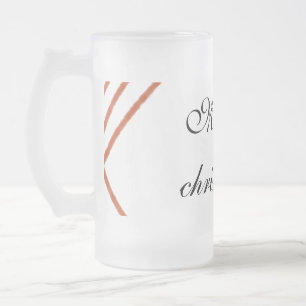 Chope Givrée Cadre rouge aquarelle joyeux Noël dd votre nom 