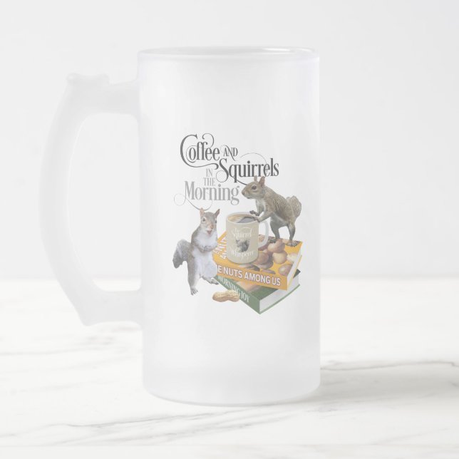 Chope Givrée Café et écureuils - Amoureux des écureuils (Gauche)