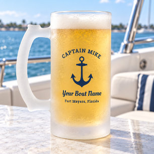 Chope Givrée Capitaine nautique nom de bateau personnalisé port