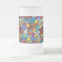 Caractères graffitis colorés Motif