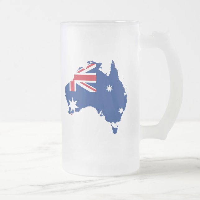 Chope Givrée carte du drapeau australien (Droit)