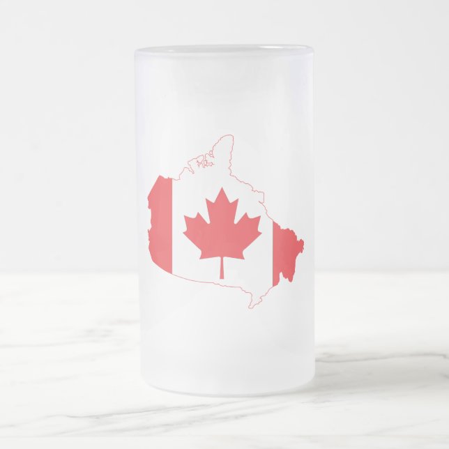 Chope Givrée Carte du drapeau du Canada (Centre)