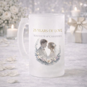 Chope Givrée Célébration de l'anniversaire de mariage de 25 ans