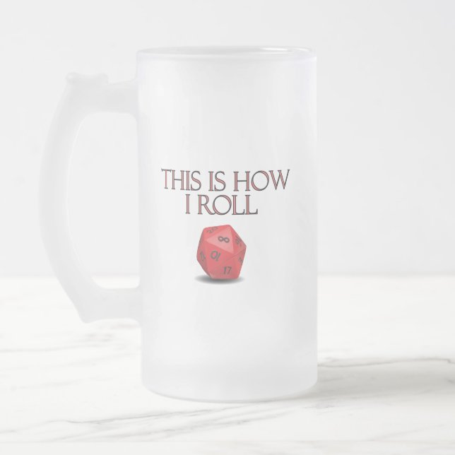 Chope Givrée C'Est Comme Ça Que Je Roule Dice RPG Dice Drôle (Gauche)