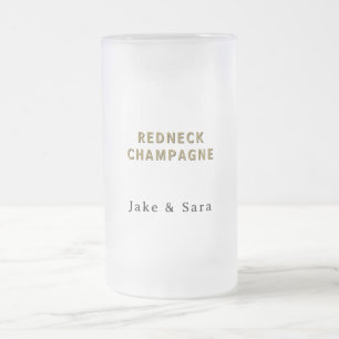 Chope Givrée Champagne personnalisé Redneck