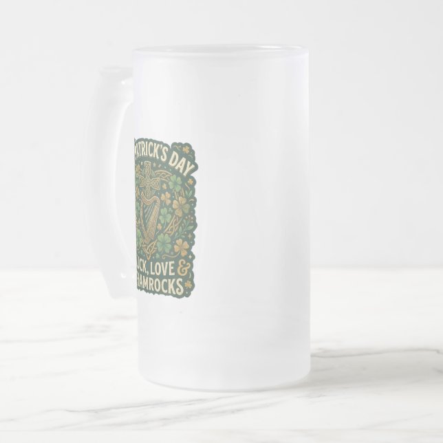 Chope Givrée Chance Amour Trèfles Fête de la Saint-Patrick (Devant gauche)