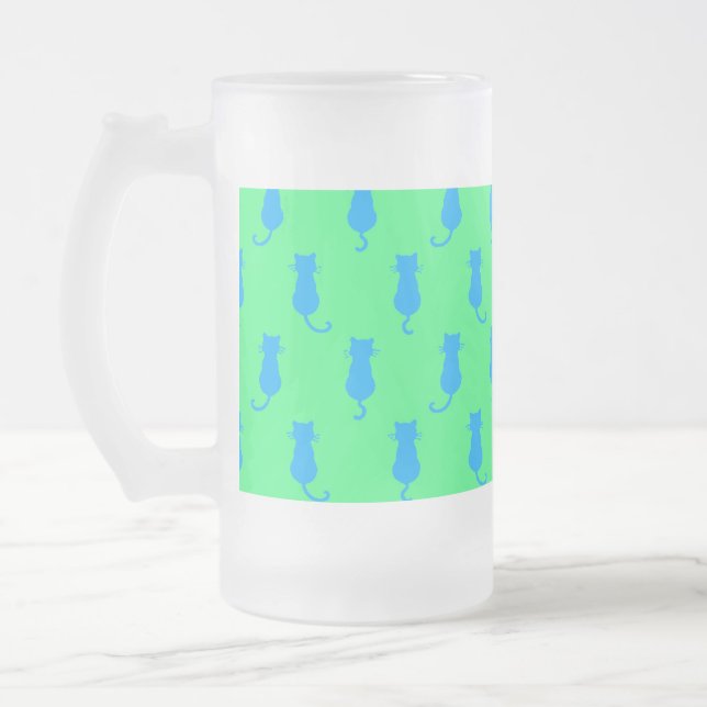 Chope Givrée Chats bleus fantaisistes Fun Forever Lime vert (Gauche)