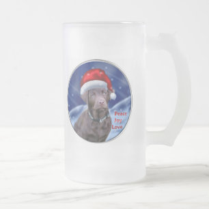Chope Givrée Chocolat Labrador Retriever Cadeaux de Noël
