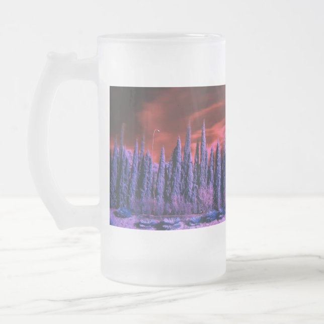 Chope Givrée ciel d'hiver violet (Gauche)