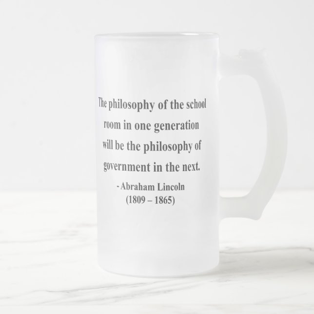 Chope Givrée Citation 11a d'Abraham Lincoln (Droit)
