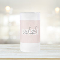 Citation moderne Pastel Pink Inhale Exhale
