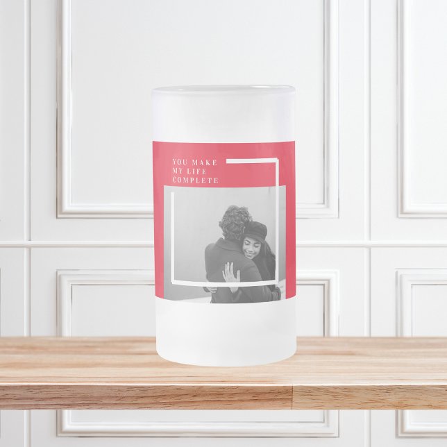 Chope Givrée Citation romantique et photo | Cadeau Valentines (Créateur téléchargé)