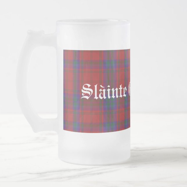 Chope Givrée Clan classique MacDougall Tartan Plaid Stein (Gauche)