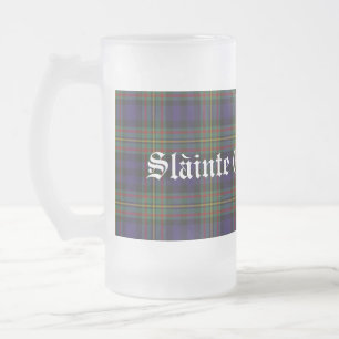 Chope Givrée Clan classique MacLellan Tartan Plaid Stein