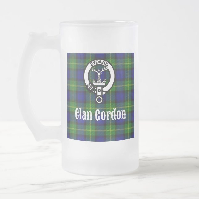 Chope Givrée Clan Gordon Tartan Crest (Gauche)