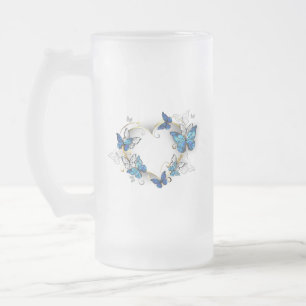 Chope Givrée Coeur bijoux avec papillons Morpho