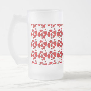 Chope Givrée Cœurs mignons motif répétitif de gribouillis roman