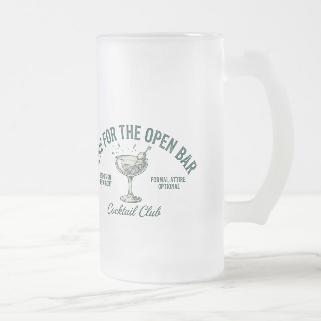 Chope Givrée Conception de fête de cocktail rétro drôle (Droit)