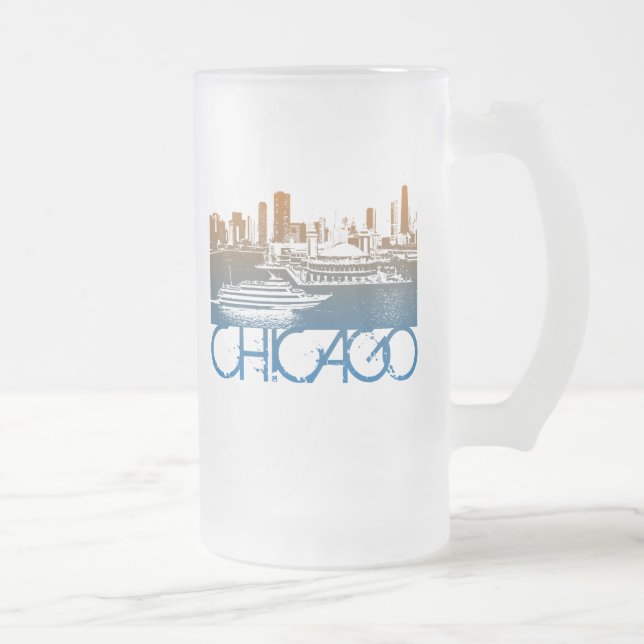 Chope Givrée Conception d'horizon de Chicago (Droit)